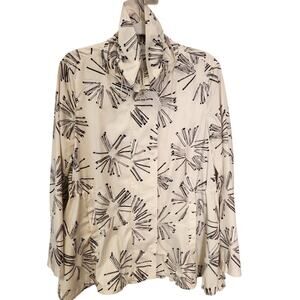 Akris Punto Lightweight Cinch Waist Off White Windbreaker Jacket Women 10